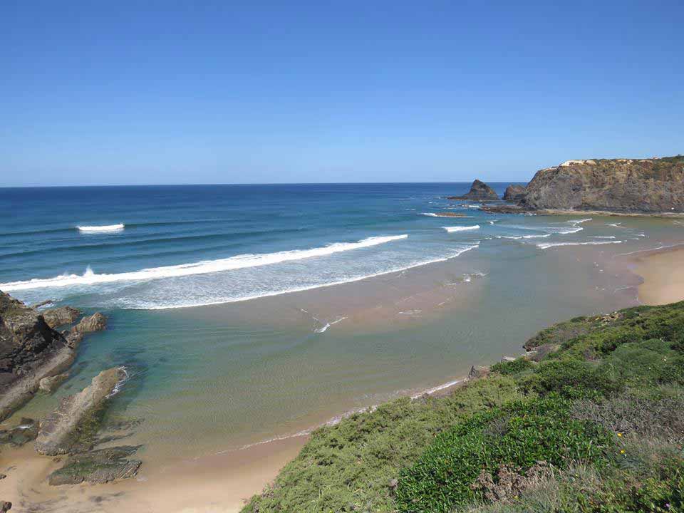 View out to sea from Odeceixe beach