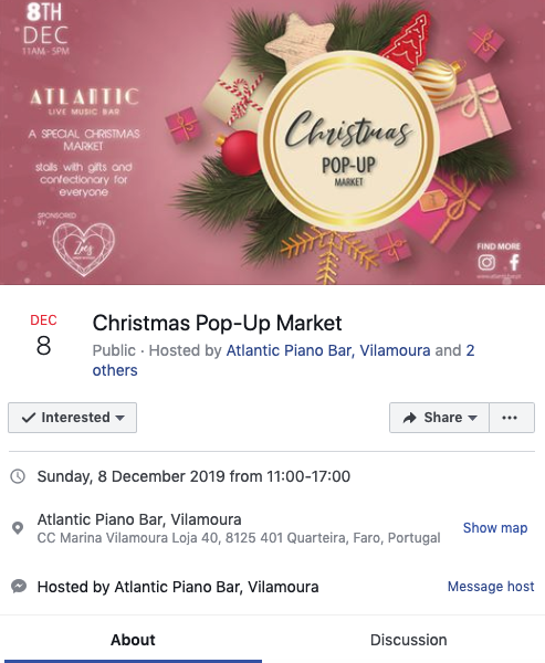 Christmas pop-up market